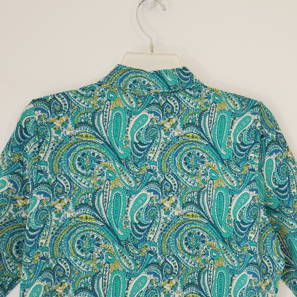 Talbots Half Button Top - Picture 10 of 12